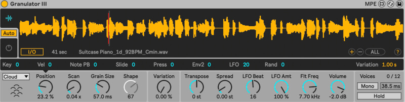 Ableton Live 12 Granulator III
