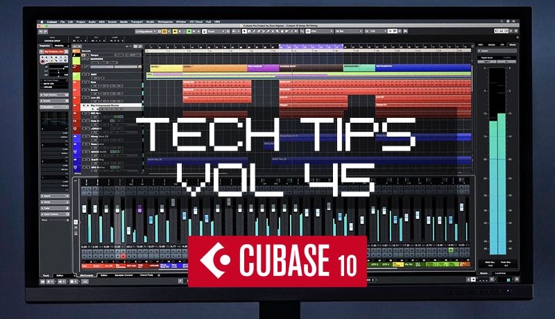 Speeding up workflow in Cubase