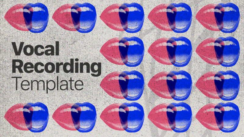 Vocal Recording Template with Sensho