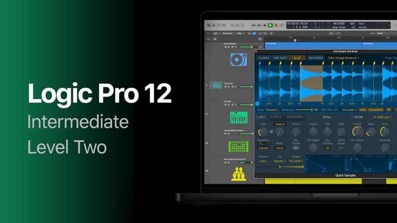 Logic Pro 12 Tutorial for Intermediates - Level 2 course artwork